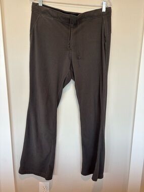 REI Dark Grey Fleece Drawstring Joggers
